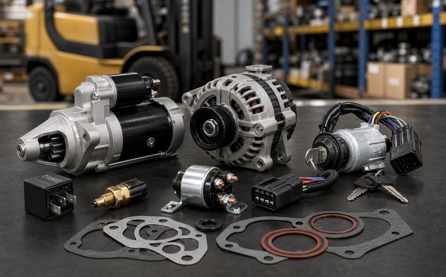 Forklift engine and electrical replacement parts