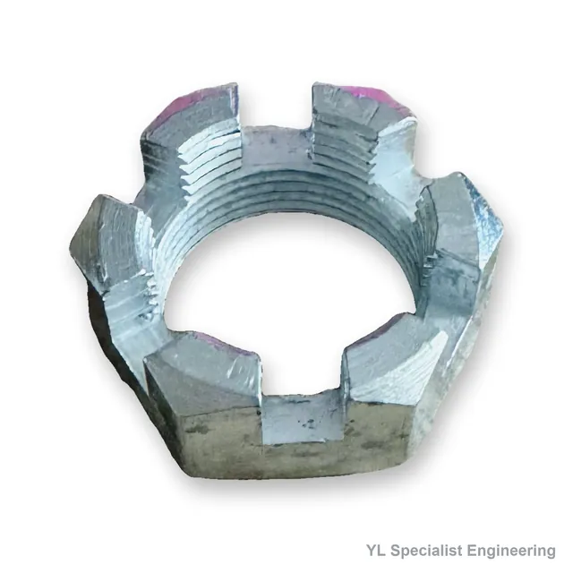 Hexagonal lock nut for Toyota forklift steering knuckle — part 90171-24116-71Y