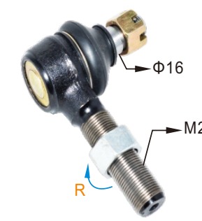 Nichiyu Tie Rod End — part 31230-02510; Φ16; M20; R