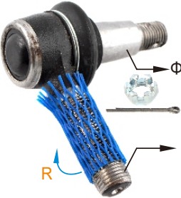 Komatsu Tie Rod End — part 3EA-24-31310; Φ18; M16; R